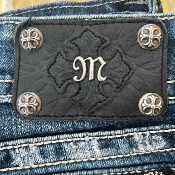 Miss Me Skinny Jeans w/ Rhinestone Embellishments - Picture 12 of 16